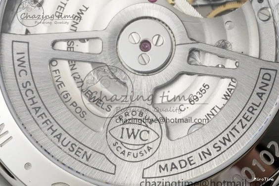 MIROTIME 1230 Portuguese Chrono IW3716 RSF 1:1 Best Edition Blue Dial on Black Leather Strap A RelaxedFit 7045